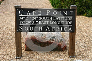 Cape Point sign, South Africa