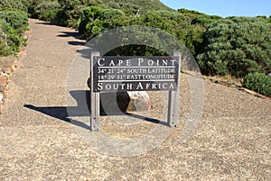 Cape Point sign, South Africa