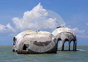 Cape Romano dome house ruins