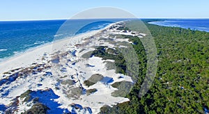 Cape San Blas coastline, Florida aerial view photo