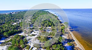 Cape San Blas coastline, Florida aerial view