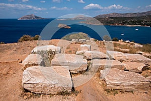 Cape sounion and the temple of poseidon