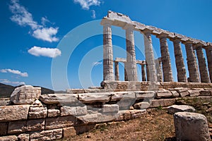 Cape sounion and the temple of poseidon