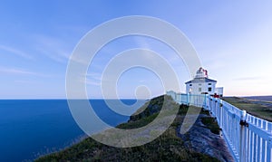 The Cape Spear lighthouse in Newfoundland, Canada.