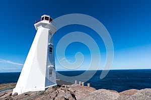 The Cape Spear lighthouse in Newfoundland, Canada.