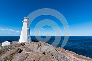 The Cape Spear lighthouse in Newfoundland, Canada.