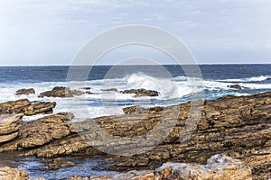 Cape St. Francis coast on Garden Route, South Africa