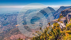 Cape Town from Above on a Hazy Day