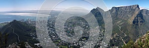 Cape Town City Bowl from Lion`s Head