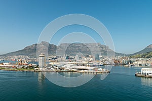 Cape Town Harbor aerial view