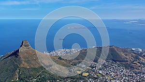 Cape Town panorama from the summit of Table Mountain.