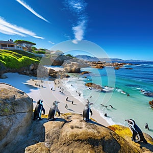 Cape Town Penguin Island in South Africa