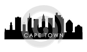 Cape Town skyline silhouette.