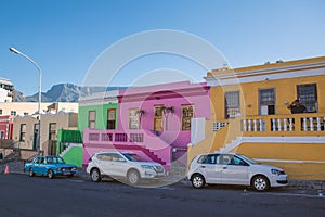 Bo Kaap colorful houses in Cape Town