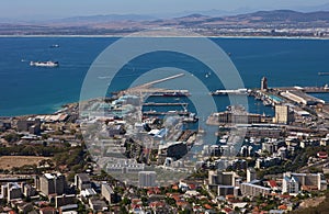 Cape Town, V&A Waterfront arial view