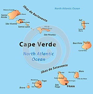 Cape Verde map