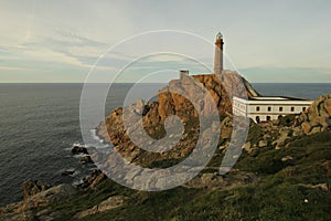 The Cape Vilan lighthouse, Galicia, Spain.