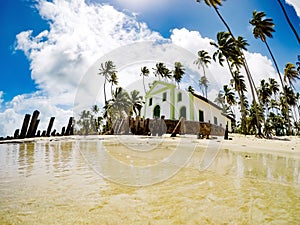 Capela de SÃ£o Benedito - Carneiros Beach, TamandarÃ© - Pernambuco