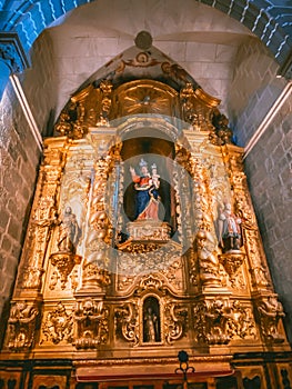 The Capela dos Ossos, Chapel of Bones in Evora Portugal