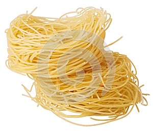 Capelli d`angelo, Angel`s hair - pasta. Homemade pasta. Italian Cuisine. Egg noodles. photo