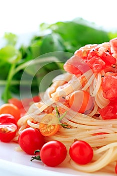 Capellini tomato sauce