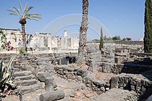 Capernaum synagogue ruins in Israel