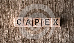 CAPEX - Capital Expenditure. Business and finance concept