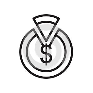 capex icon isolated on white background