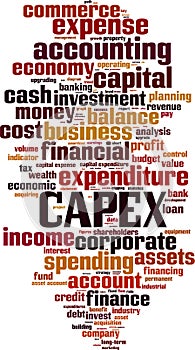 CAPEX word cloud