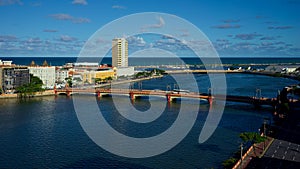 Capibaribe River and bridges of Recife, Pernambuco, Brazil