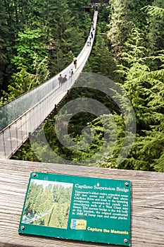 Capilano Suspension Bridge over Capilano River, Vancouver