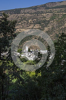 Capileira Village view from above, Alpujarras, Spain photo