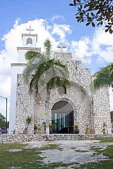 San Miguel de Cozumel, Quintana Roo, Mexico, January 28th, 2023: Capilla Santa Cruz photo