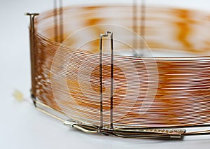 capillary column for gas chromatographic analysis. equipment for analytical chemistry in the laboratory.