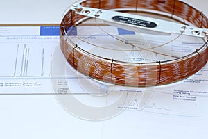 capillary columns for gas chromatographic analysis. equipment for analytical chemistry