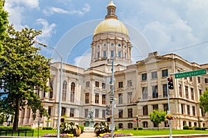 The capital building of Atlanta Georgia. The Peach State