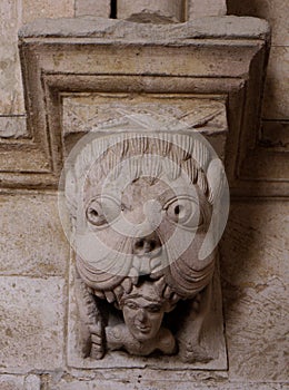 Capital in the cloister of Montmajour. France.