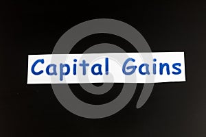 Capital gains business finance income tax gain