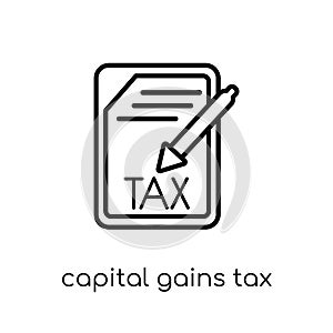 Capital gains tax icon from Capital gains tax collection.