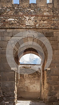 Capital Gate of Badajoz walled citadel, Extremadura, Spain photo