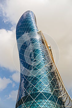 Capital Gate Tower in Abu Dhabi UAE