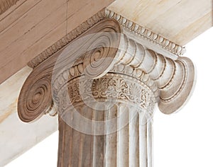 Capital of Greek neoclassical ionic column