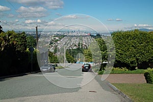 Capital Hill view of Vancouver B. C. Canada