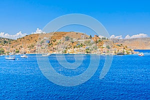 The capital of the island of Symi - Ano Symi. Harani area