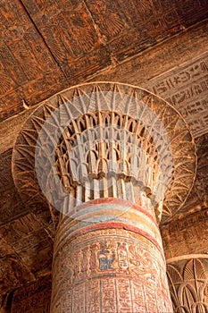 Capital of a large column in Esna, Egypt