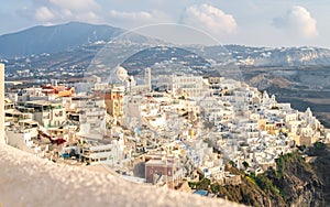 Capital of Santorini, Fira Town