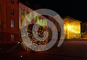 Capital of Slovenia, Ljubljana, in night