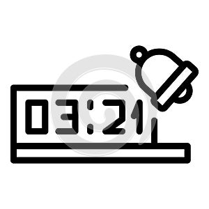 Capital time icon outline vector. World zone