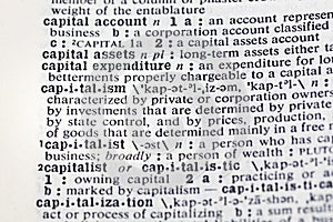 Capitalism capital account assets definition private ownership
