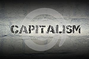 Capitalism word grad photo